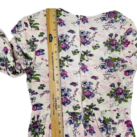 Vintage 70s This Is Yours San Francisco Butterfly Print Maxi Dress ILGWU Size XS - Picture 15 of 15